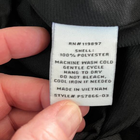 19 Cooper Lightweight Black Zebra Ruffled Sleeveless Pants Jumpsuit XL NWT - Picture 13 of 15